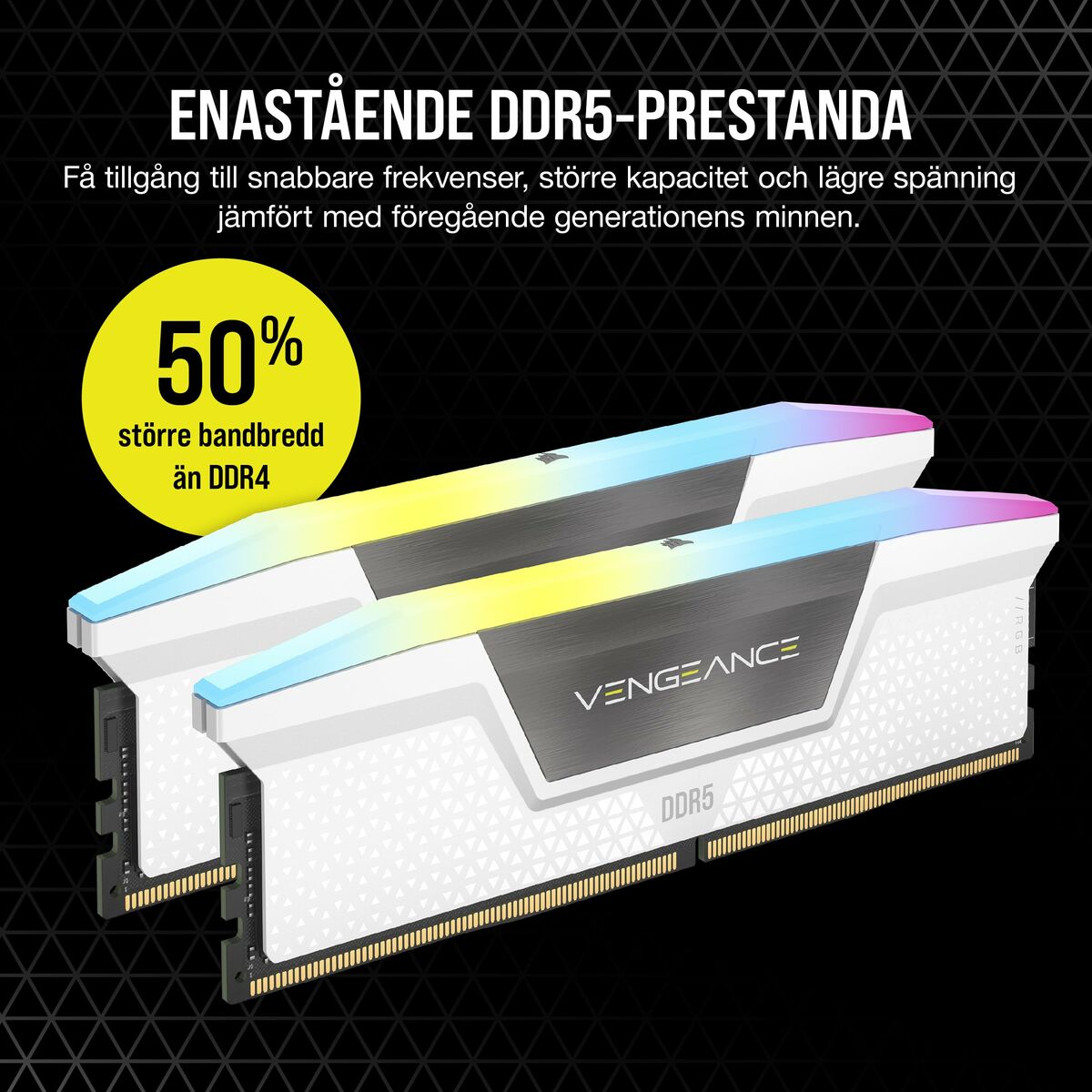 RAM Memory Corsair CMH32GX5M2B6400Z32W DDR5