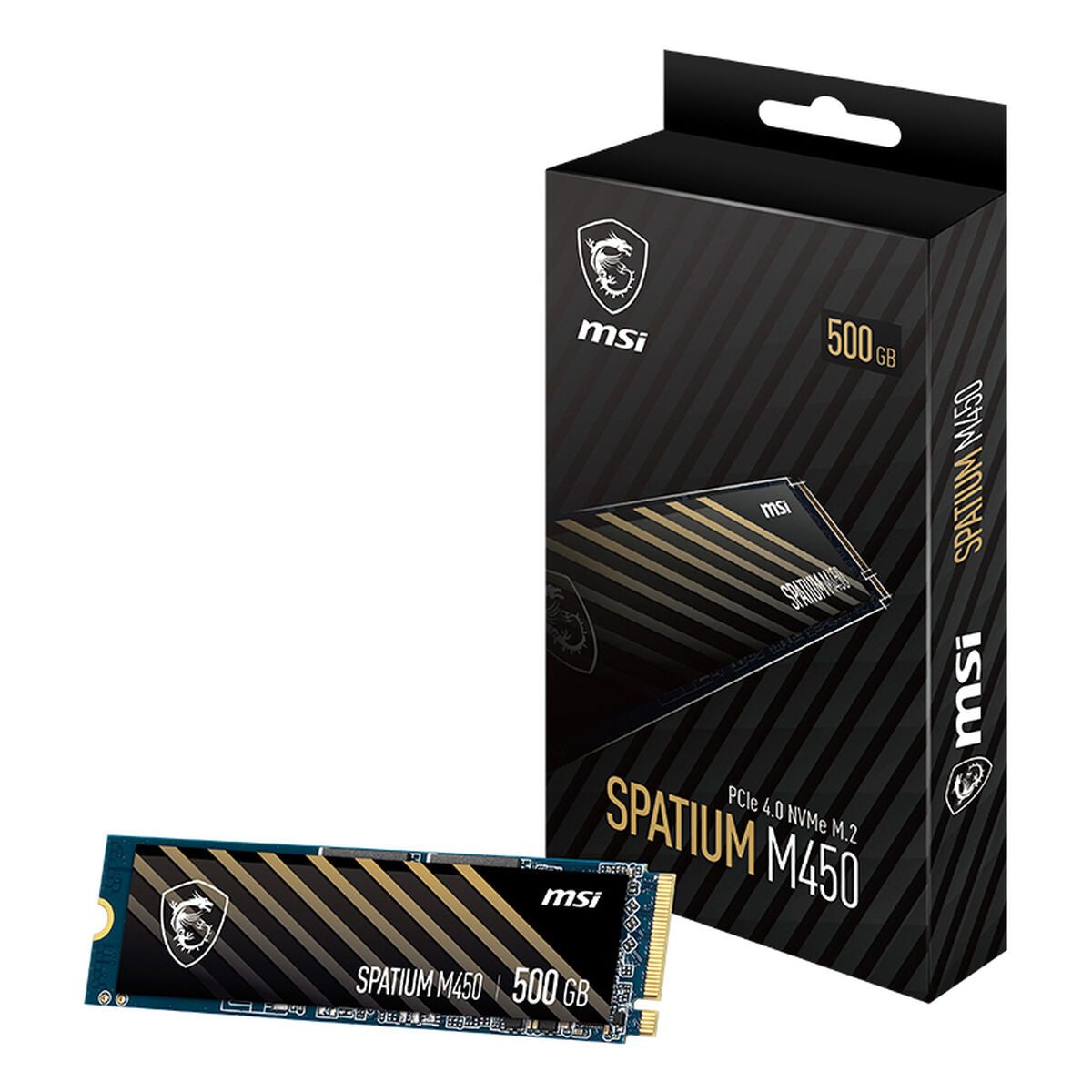 Hard Drive MSI SPATIUM M450 PCIe 4.0 NVMe M.2 500GB 500 GB SSD