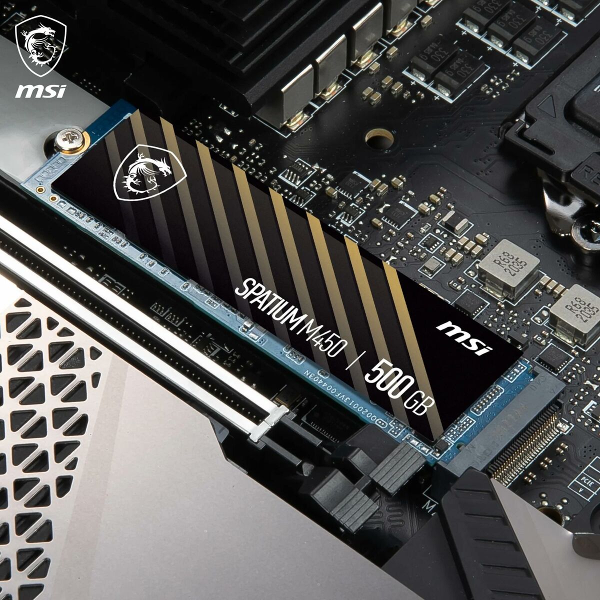 Hard Drive MSI SPATIUM M450 PCIe 4.0 NVMe M.2 500GB 500 GB SSD