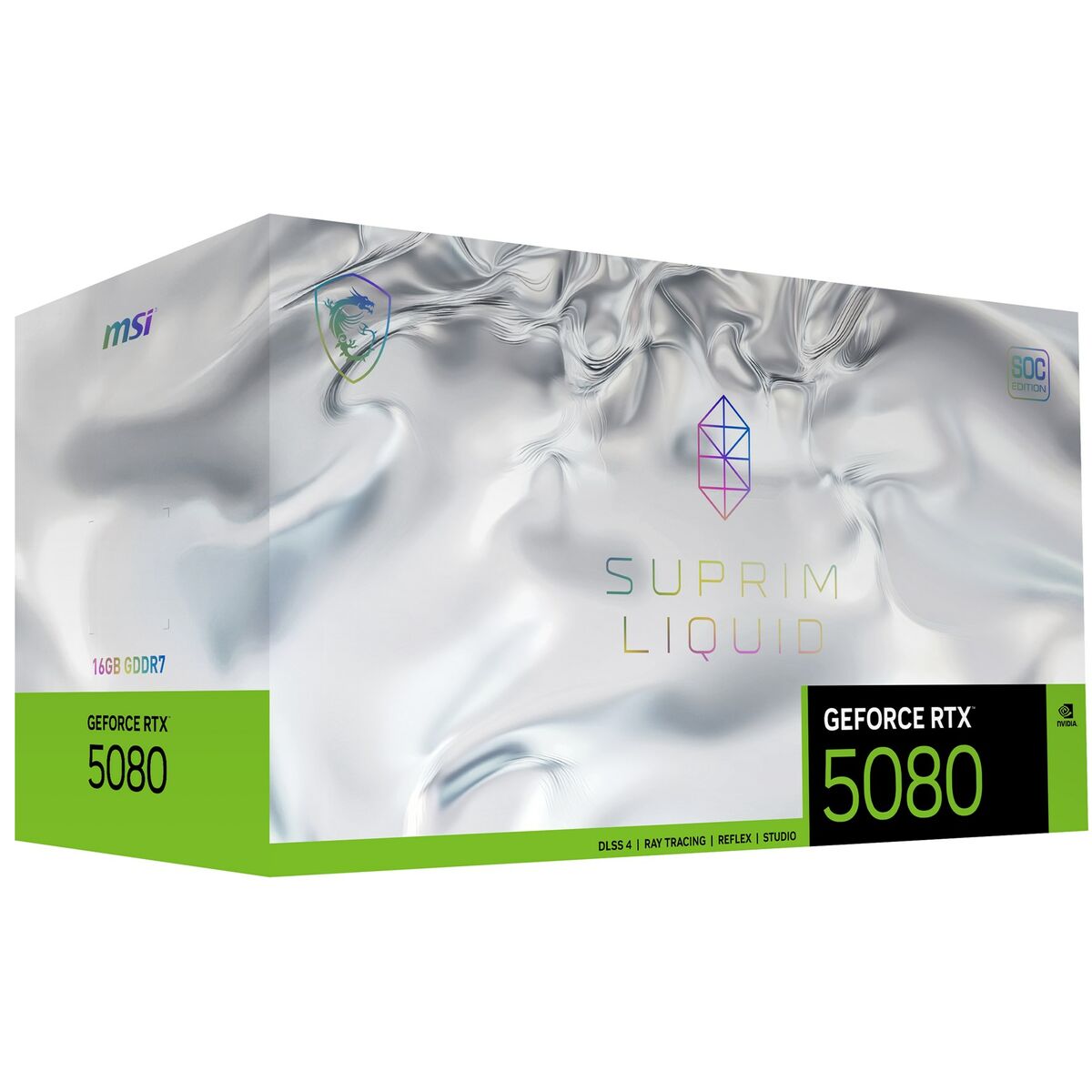Graphics card MSI RTX 5080 16G SUPRIM LIQUID SOC GEFORCE RTX 5080 16 GB GDDR7