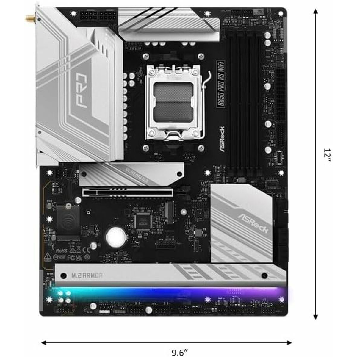 Motherboard ASRock B850 Pro RS WiFi AMD B850 LGA 1151 AMD AM5