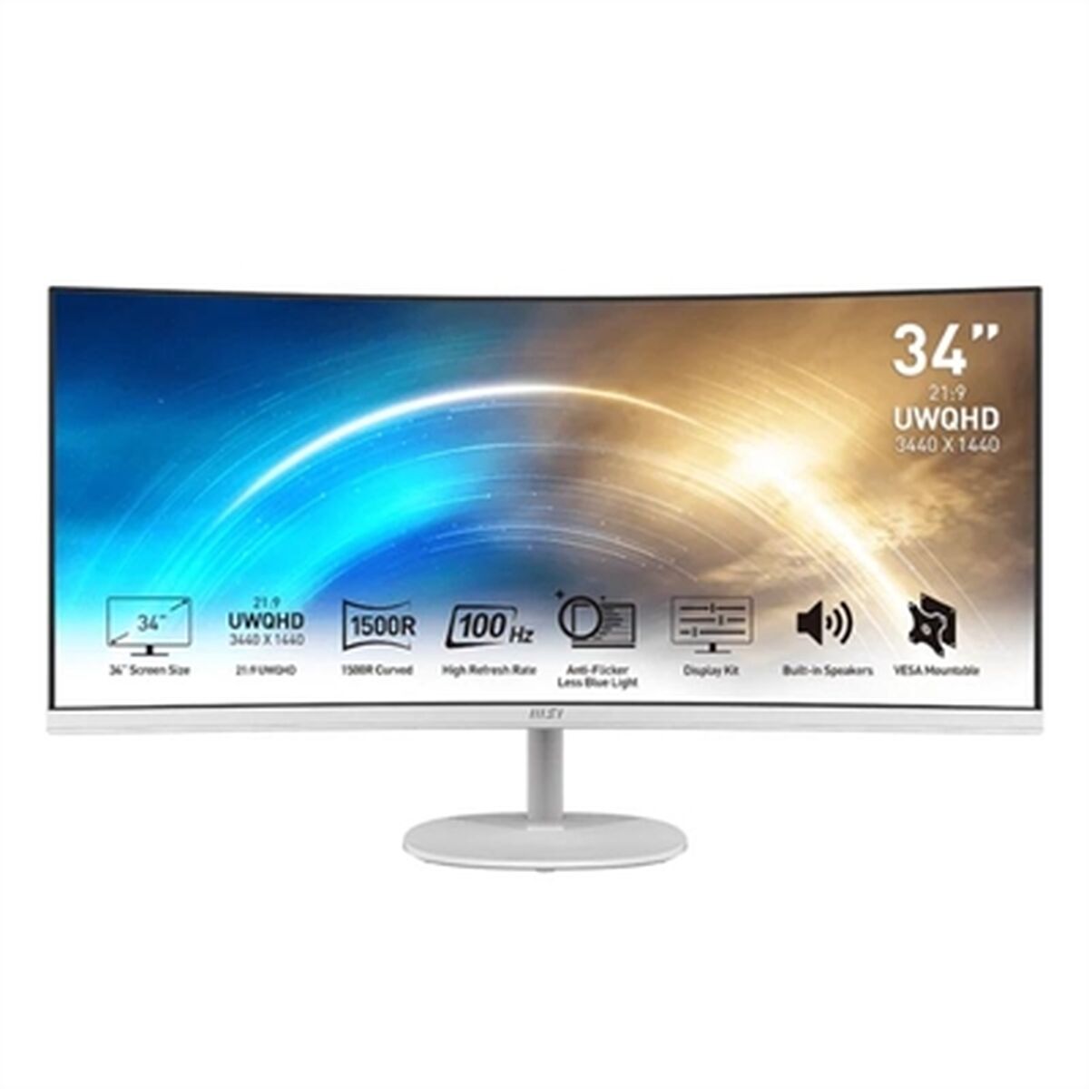 Monitor MSI 9S6-3PB2CT-009 UltraWide Quad HD 34"