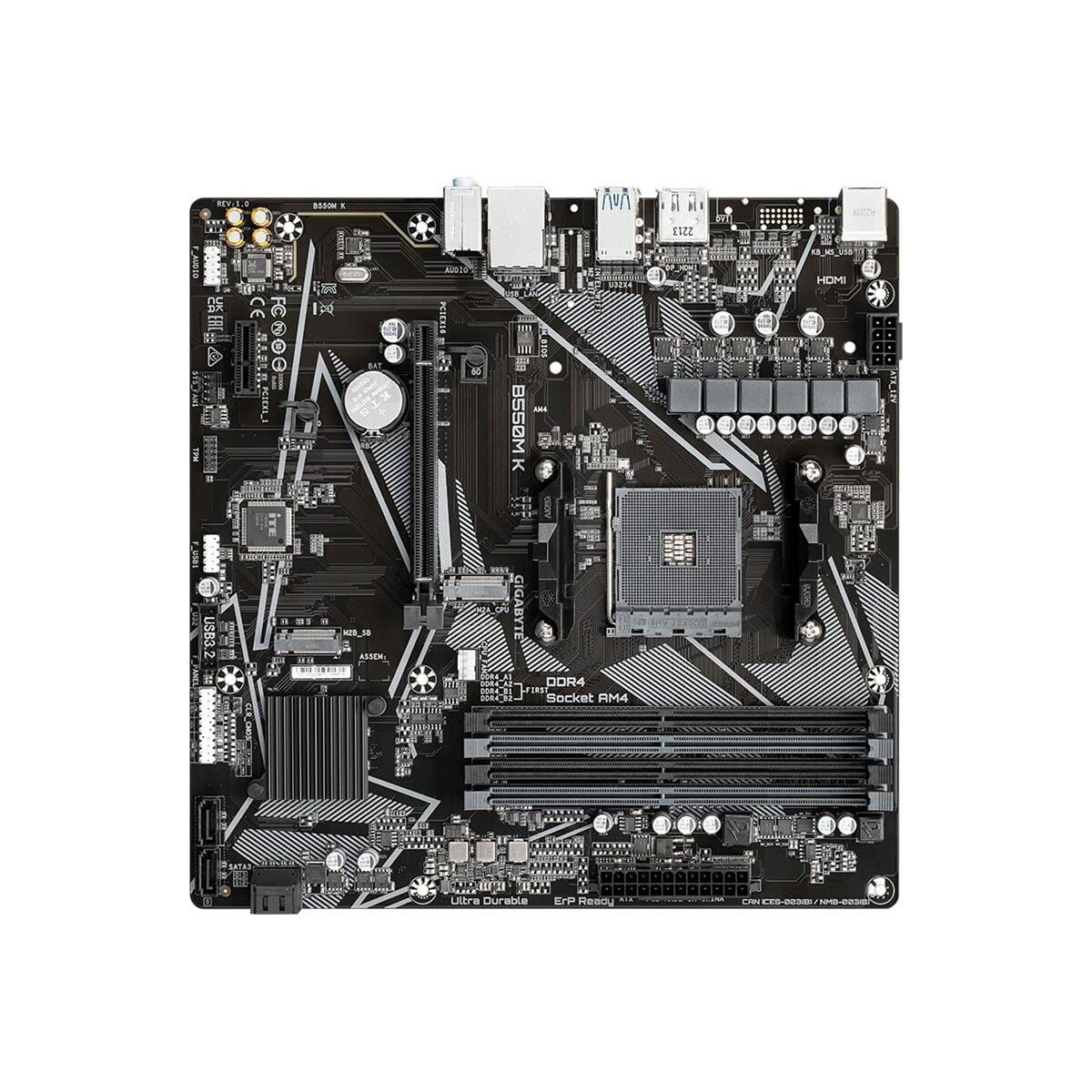 Motherboard Gigabyte AMD B550 AMD AMD AM4