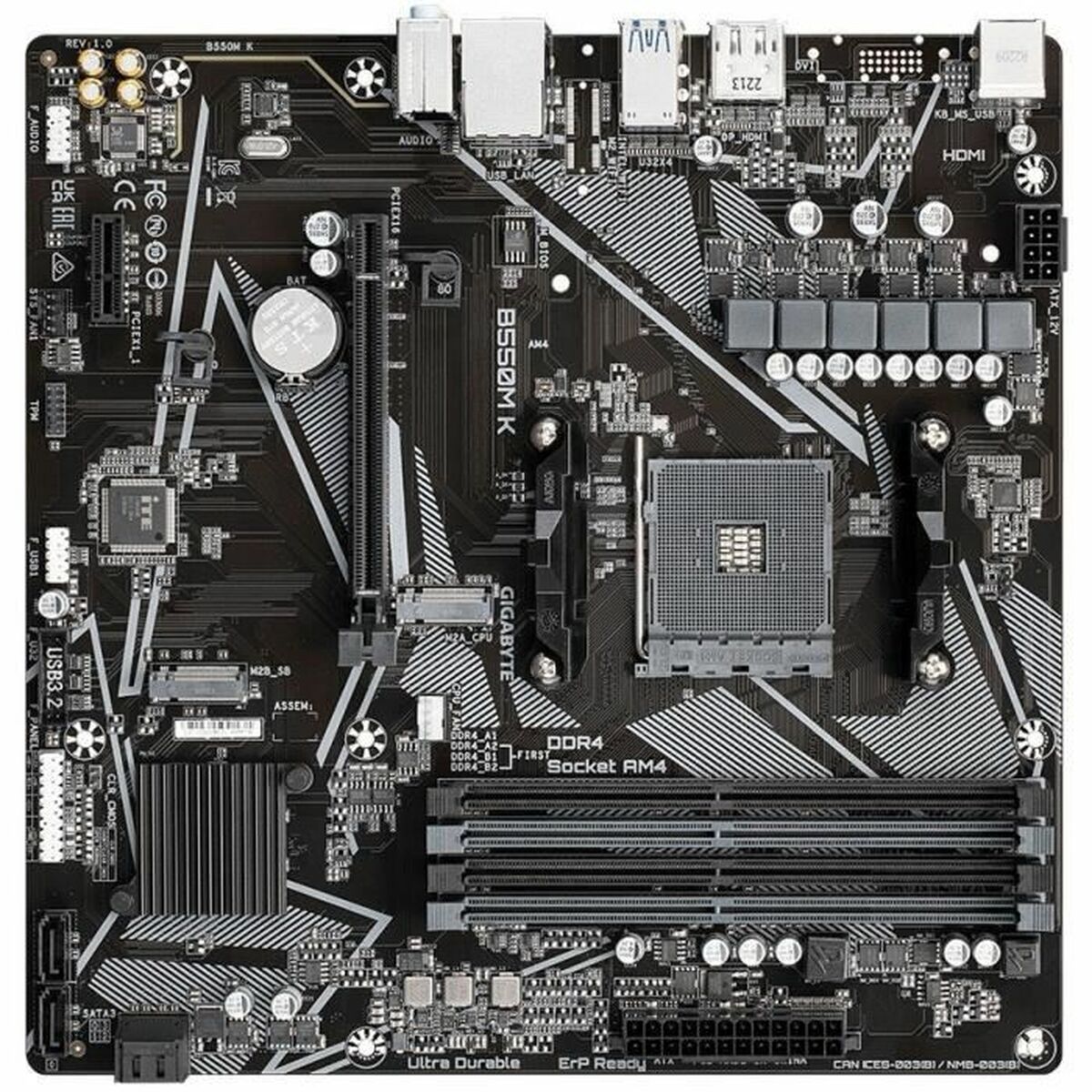 Motherboard Gigabyte AMD B550 AMD AMD AM4
