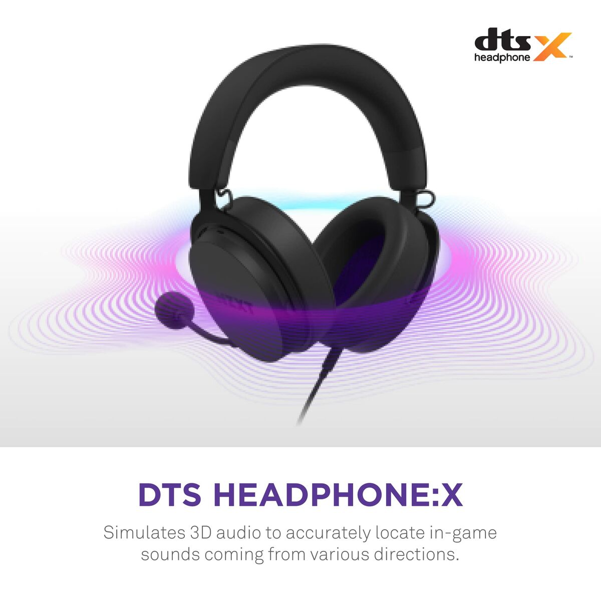 Headphones NZXT AP-WCB40-B2 Black