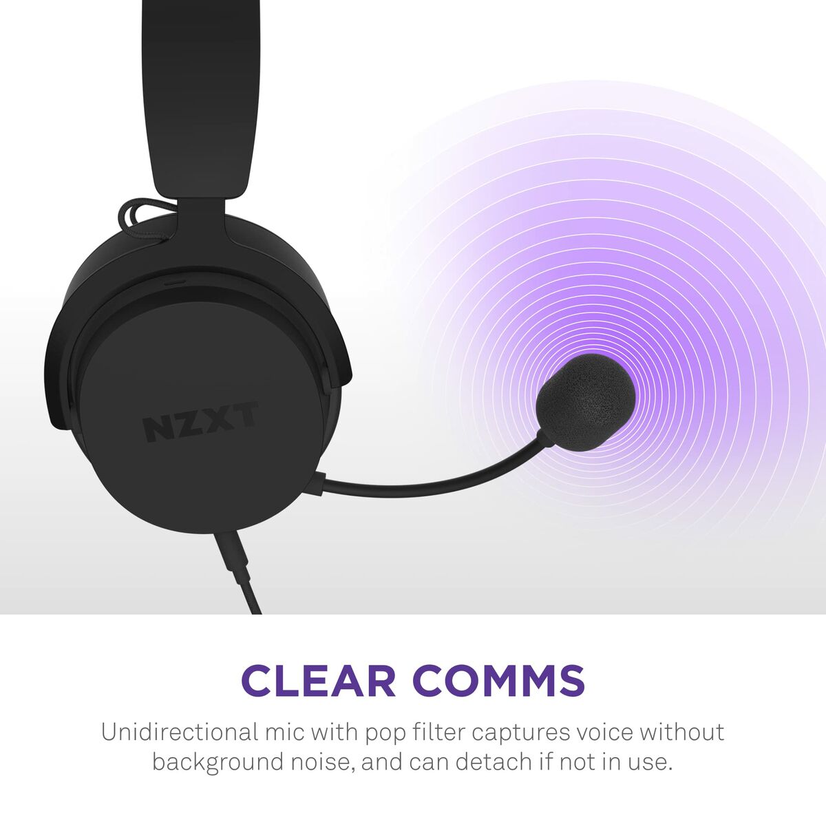 Headphones NZXT AP-WCB40-B2 Black