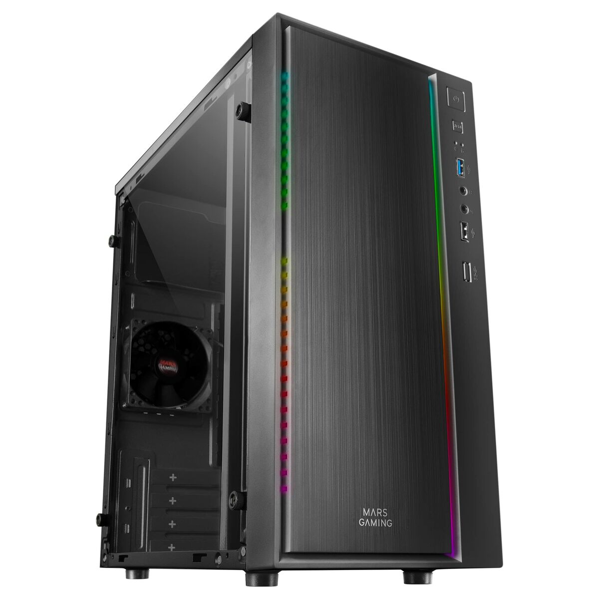 ATX Mini-tower Box Case Mars Gaming MCM Black