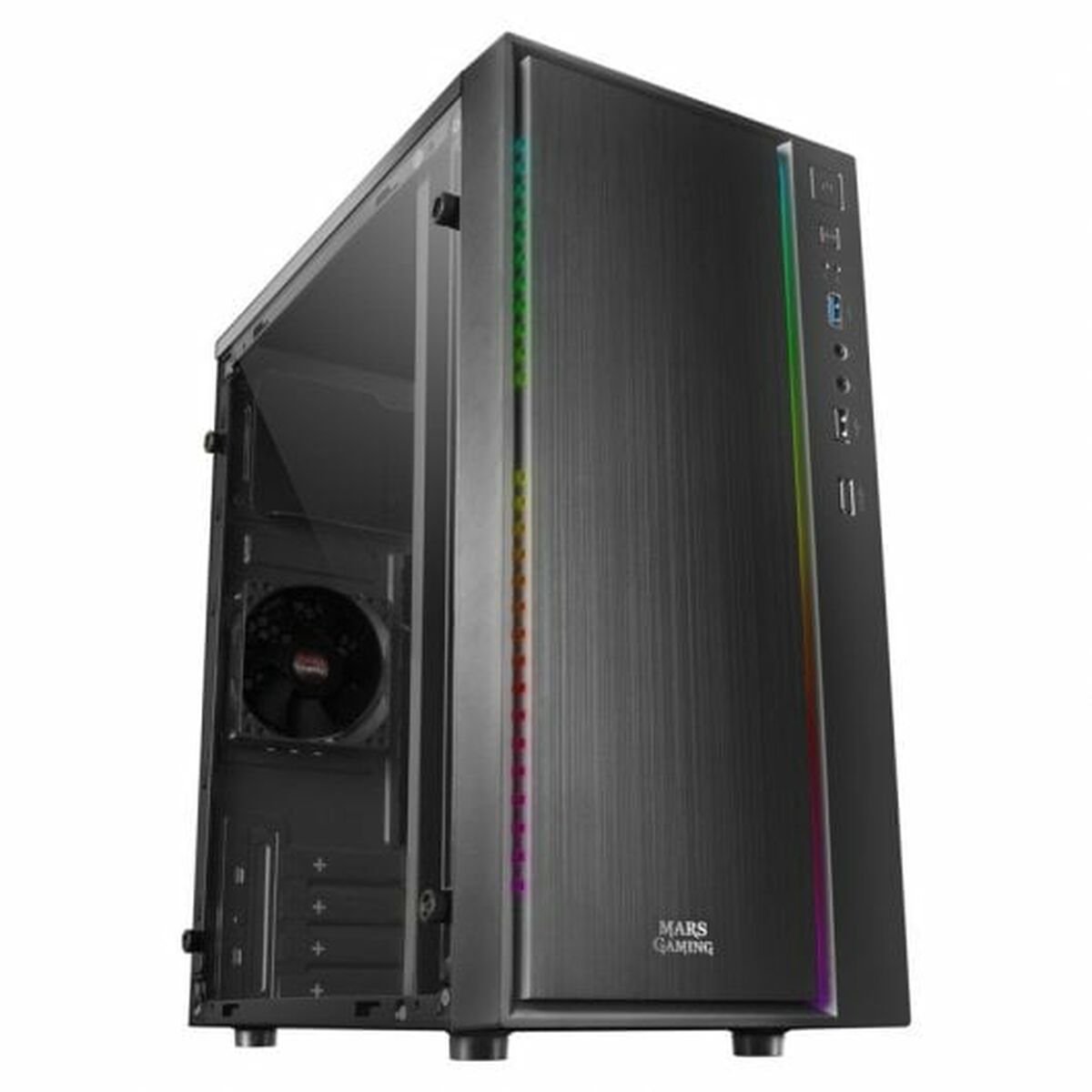 ATX Mini-tower Box Case Mars Gaming MCM Black