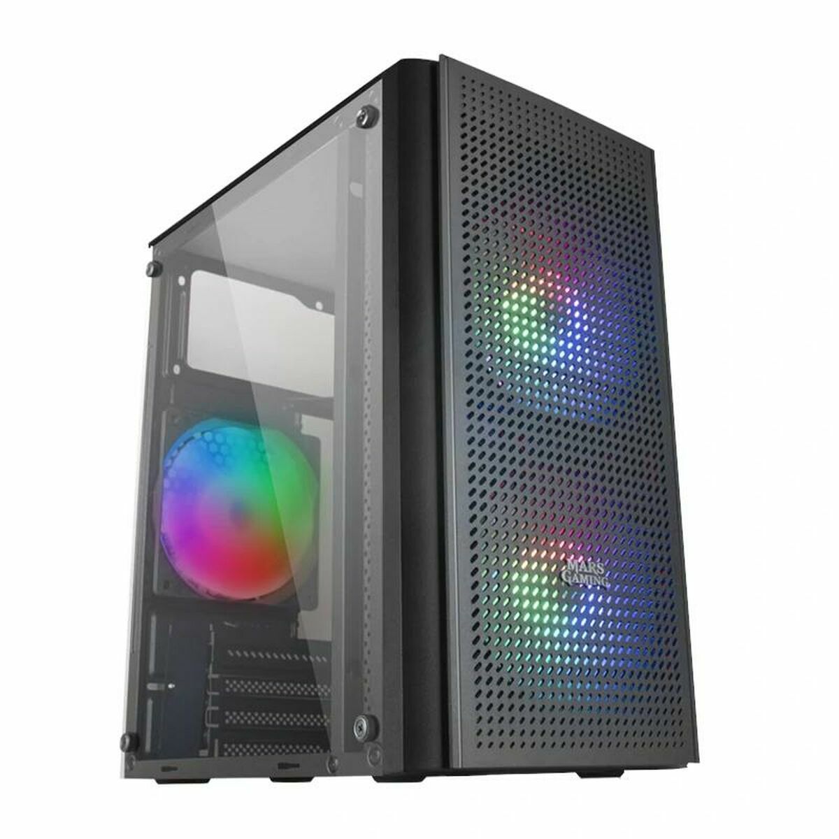 ATX Semi-tower Box Mars Gaming MC300 Black LED RGB RGB mATX