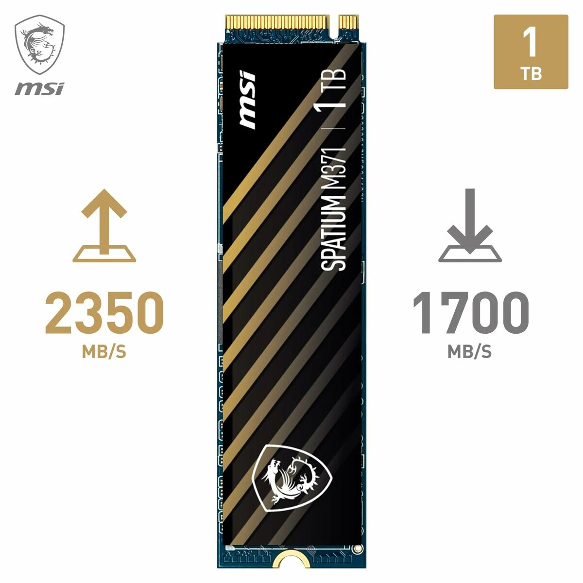 Hard Drive MSI SPATIUM M371 1 TB SSD