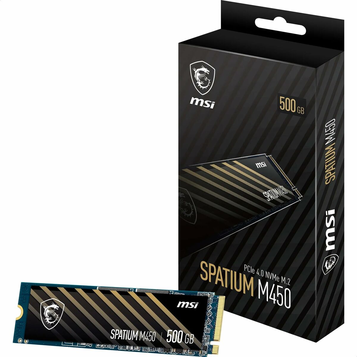 Hard Drive MSI SPATIUM M450 PCIe 4.0 NVMe M.2 500GB 500 GB SSD