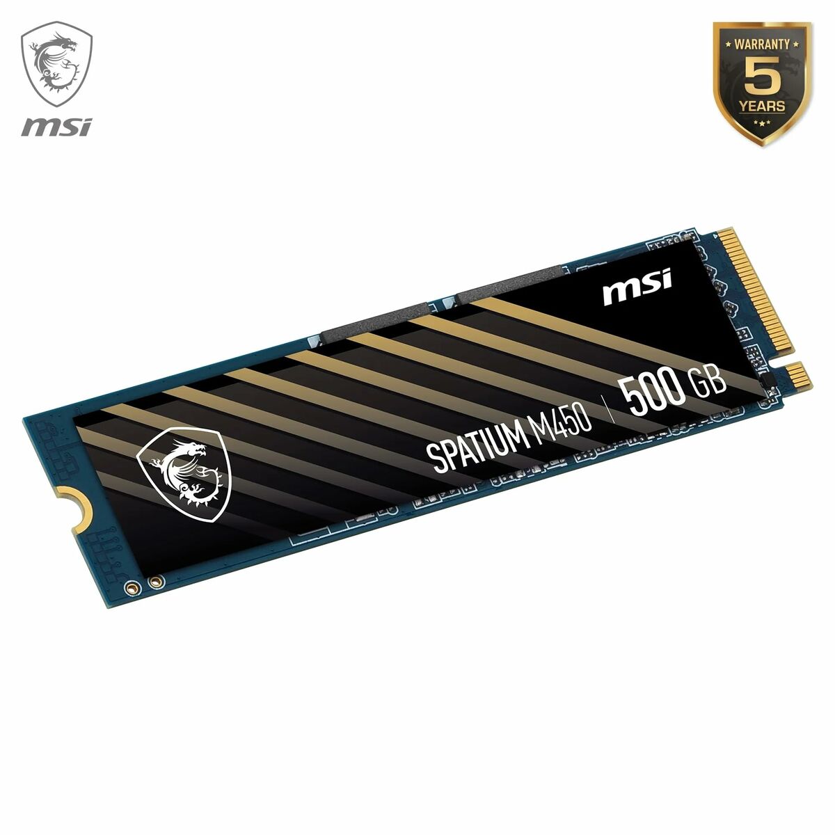 Hard Drive MSI SPATIUM M450 PCIe 4.0 NVMe M.2 500GB 500 GB SSD