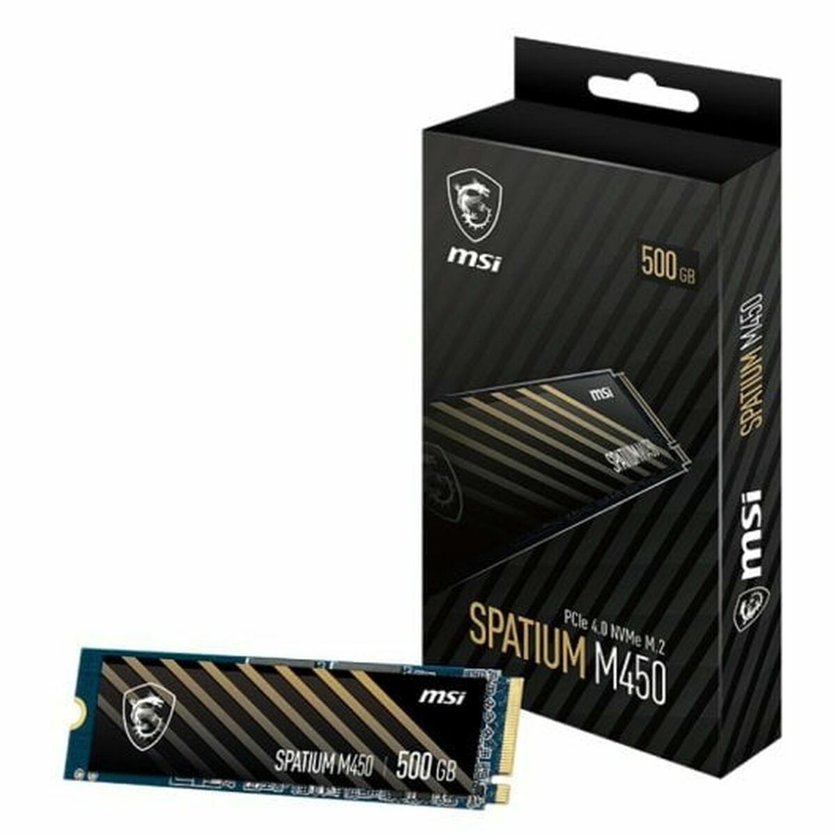 Hard Drive MSI SPATIUM M450 PCIe 4.0 NVMe M.2 500GB 500 GB SSD