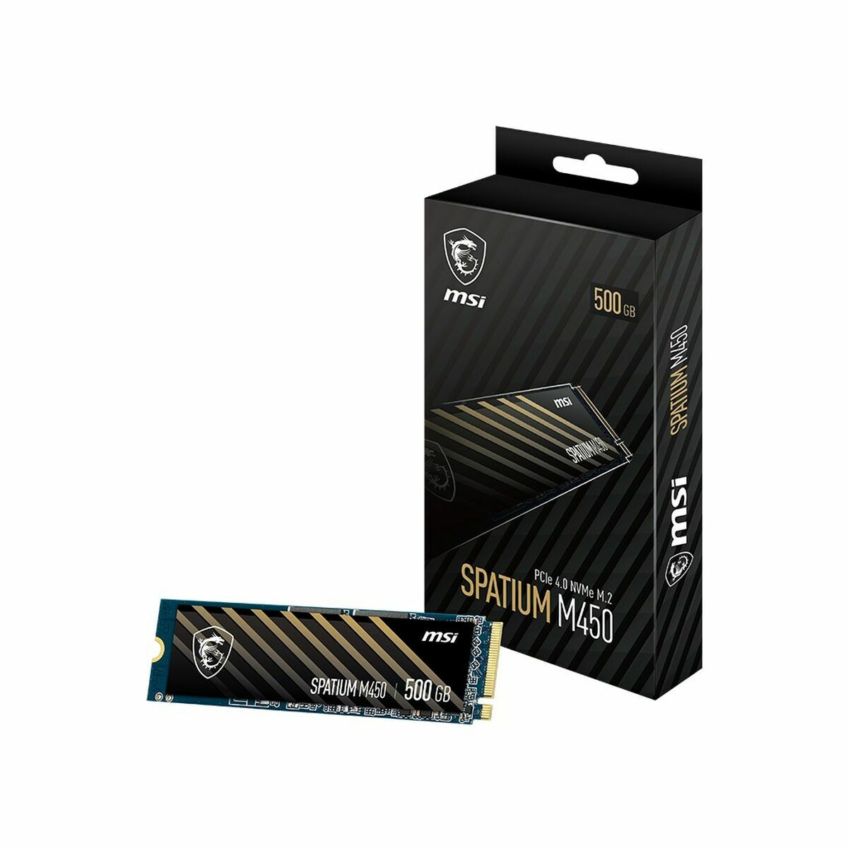 Hard Drive MSI SPATIUM M450 PCIe 4.0 NVMe M.2 500GB 500 GB SSD