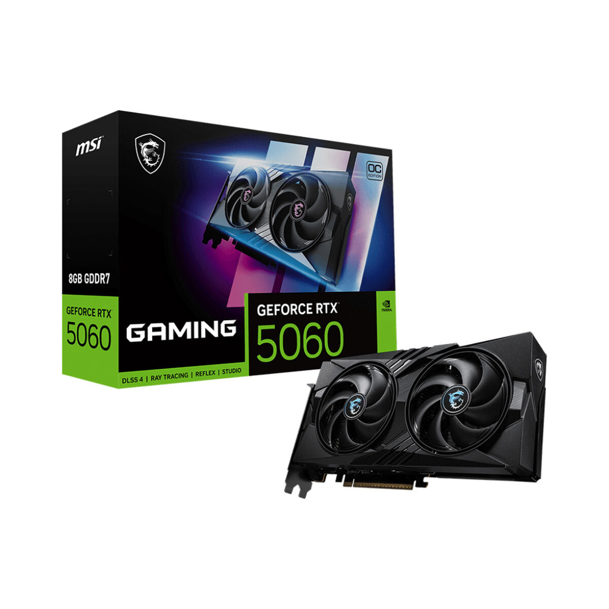 Graphics card MSI RTX 5060 8G GAMING OC 8 GB GEFORCE RTX 5060 GDDR6X GDDR7
