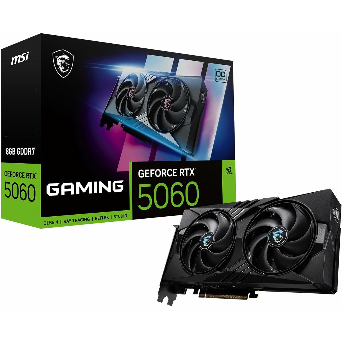 Graphics card MSI RTX 5060 8G GAMING OC 8 GB GEFORCE RTX 5060 GDDR6X GDDR7