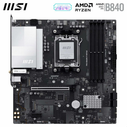 Motherboard MSI PRO B840M-P WIFI6E AMD AM5 AMD
