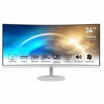 Monitor MSI 9S6-3PB2CT-009 UltraWide Quad HD 34"