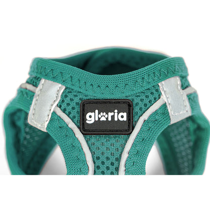 Dog Harness Gloria Trek Star 33,4-35 cm 51-52 cm Turquoise L-1