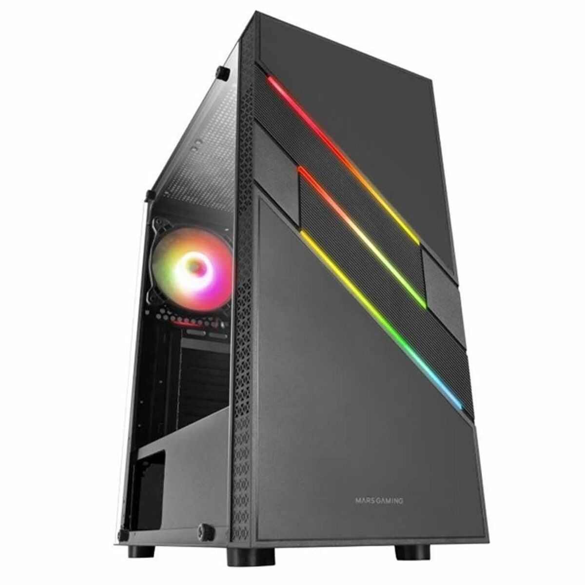 ATX Semi-tower Box Mars Gaming MCU3 Black ARGB