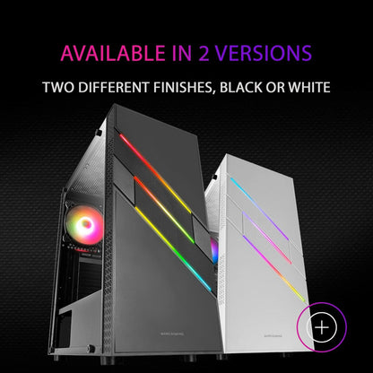 ATX Semi-tower Box Mars Gaming MCU3 Black ARGB