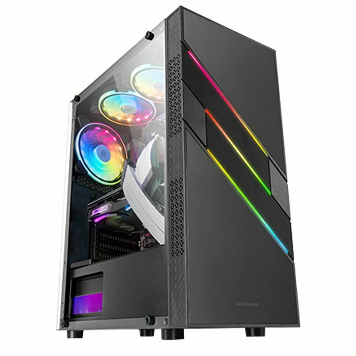 ATX Semi-tower Box Mars Gaming MCU3 Black ARGB