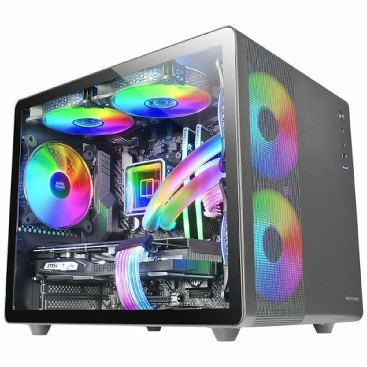 ATX Semi-tower Box Mars Gaming MC400 White Black