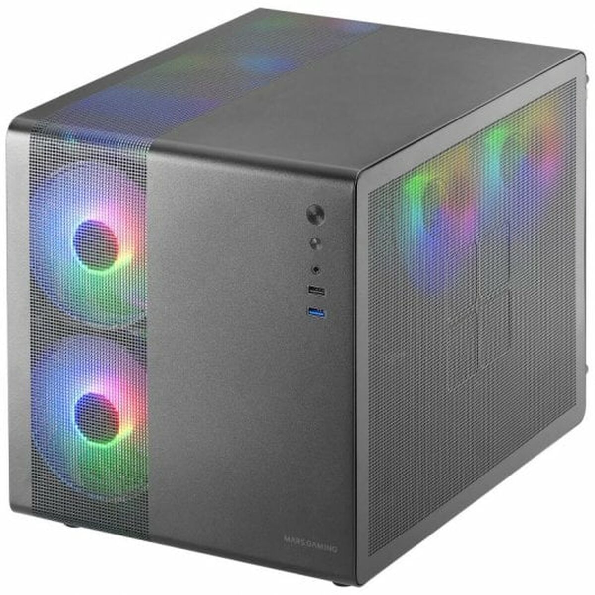 ATX Semi-tower Box Mars Gaming MC400 White Black