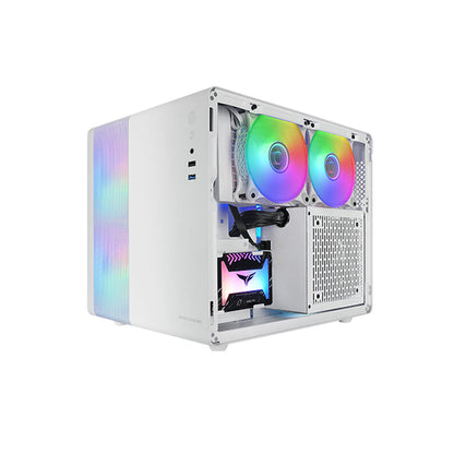 ATX Semi-tower Box Mars Gaming MC400W White Black