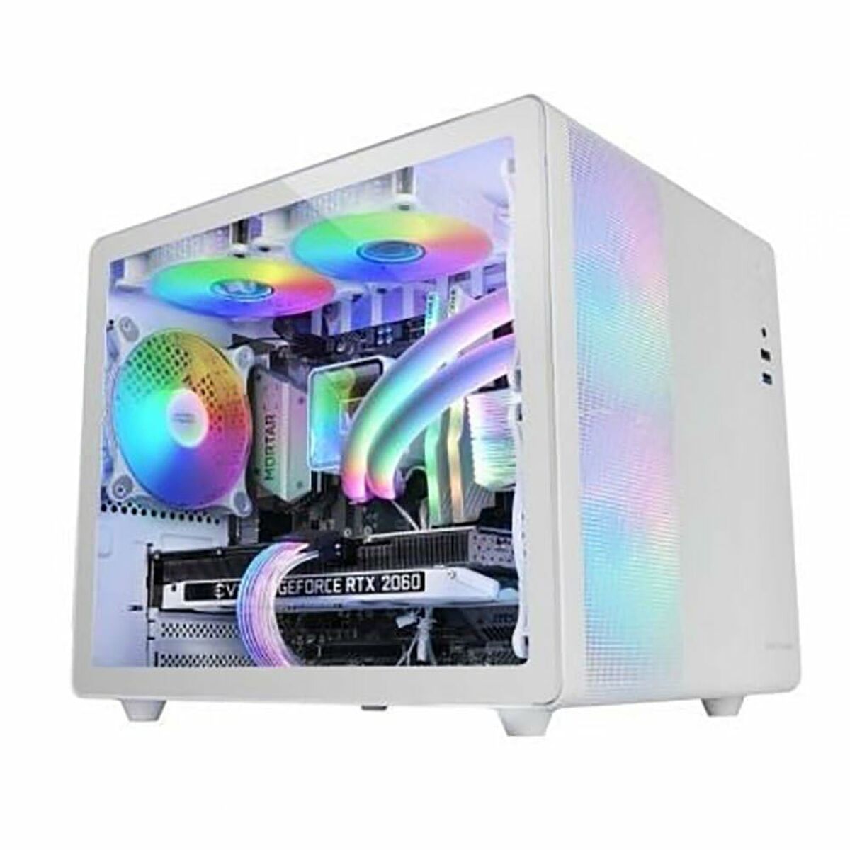 ATX Semi-tower Box Mars Gaming MC400W White Black