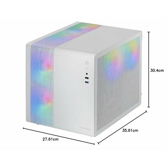 ATX Semi-tower Box Mars Gaming MC400W White Black