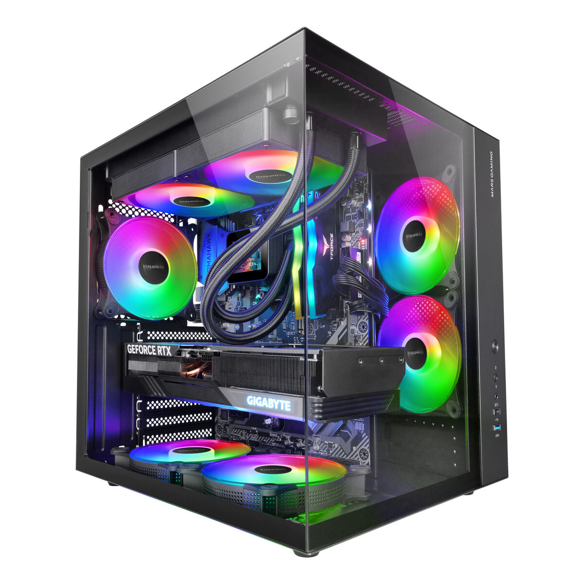 ATX Semi-tower Box Mars Gaming MCVONE Black
