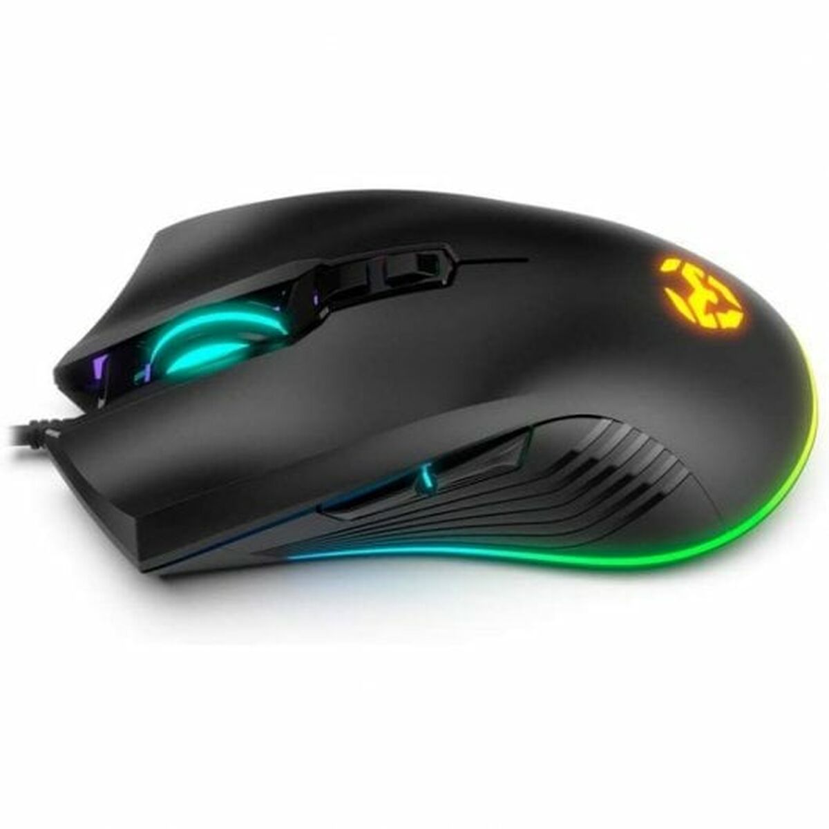 Keyboard with Gaming Mouse Krom NXKROMKRSHRSP Black