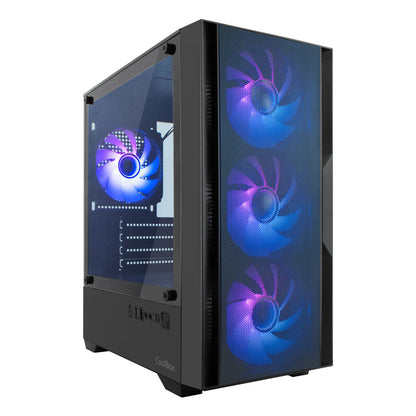 ATX Semi-tower Box CoolBox COO-CHA-GM220B-0 Black