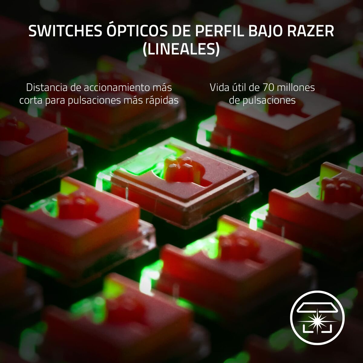 Wireless Keyboard Razer RZ03-04371100-R311 Black Spanish Qwerty
