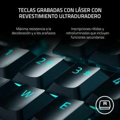 Wireless Keyboard Razer RZ03-04371100-R311 Black Spanish Qwerty