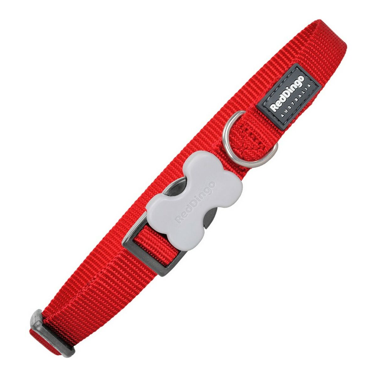 Dog collar Red Dingo Smooth Red (1,2 x 20-32 cm)-0