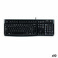 Keyboard Logitech K120 Black Spanish Qwerty (10 Units)